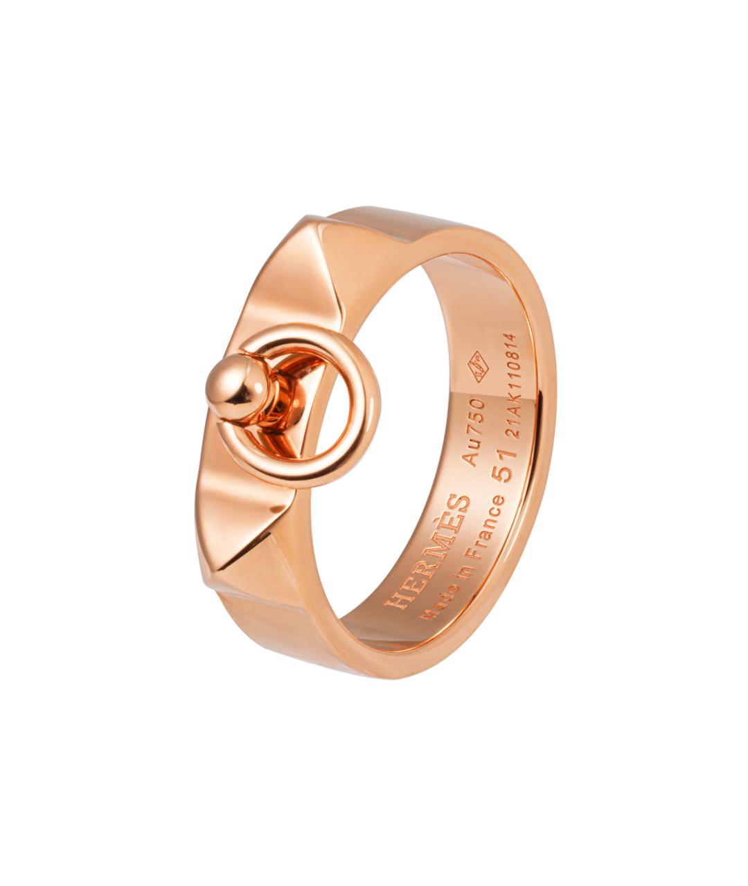 HERMES Золотое кольцо из розового золота, фото 2