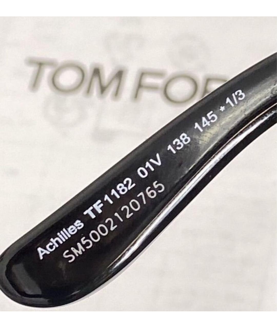 TOM FORD Черные пластиковые солнцезащитные очки, фото 5