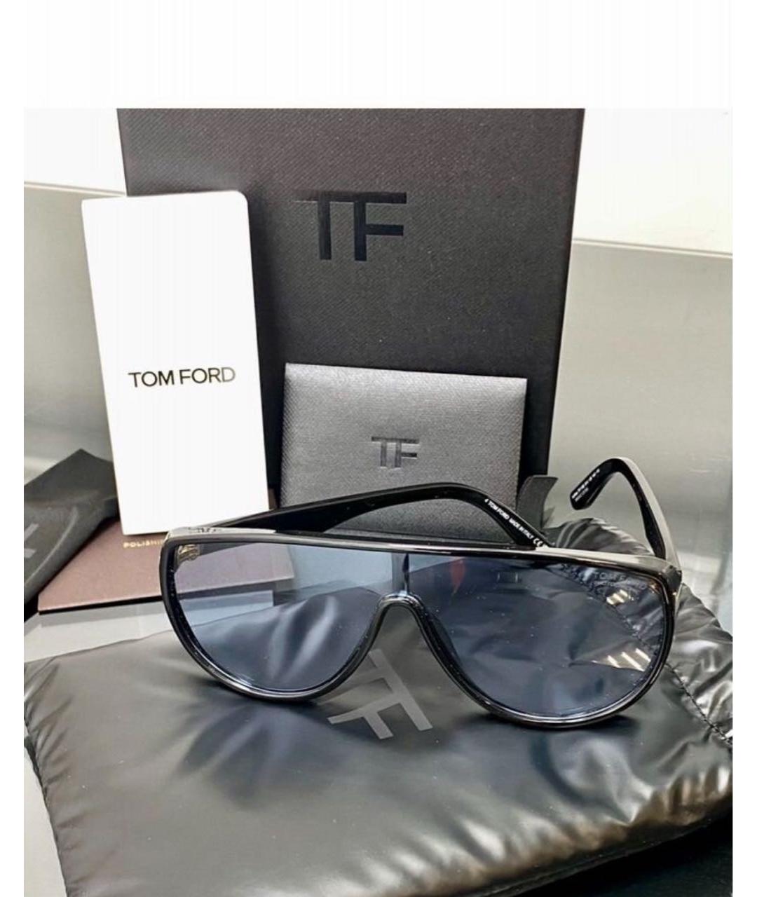 TOM FORD Черные пластиковые солнцезащитные очки, фото 2