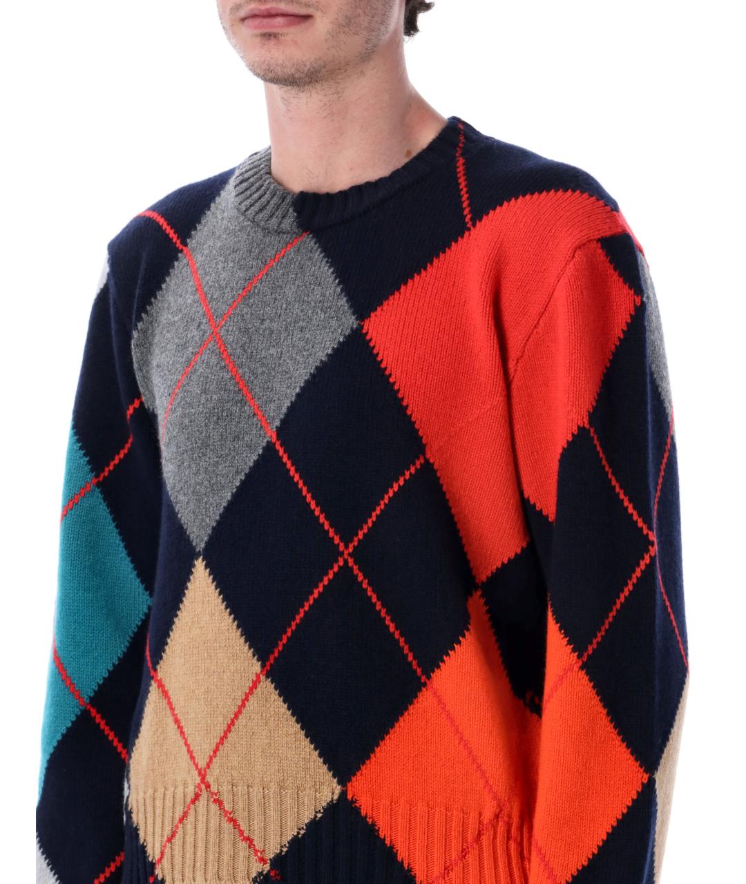 J.W.ANDERSON Синий шерстяной джемпер / свитер, фото 3