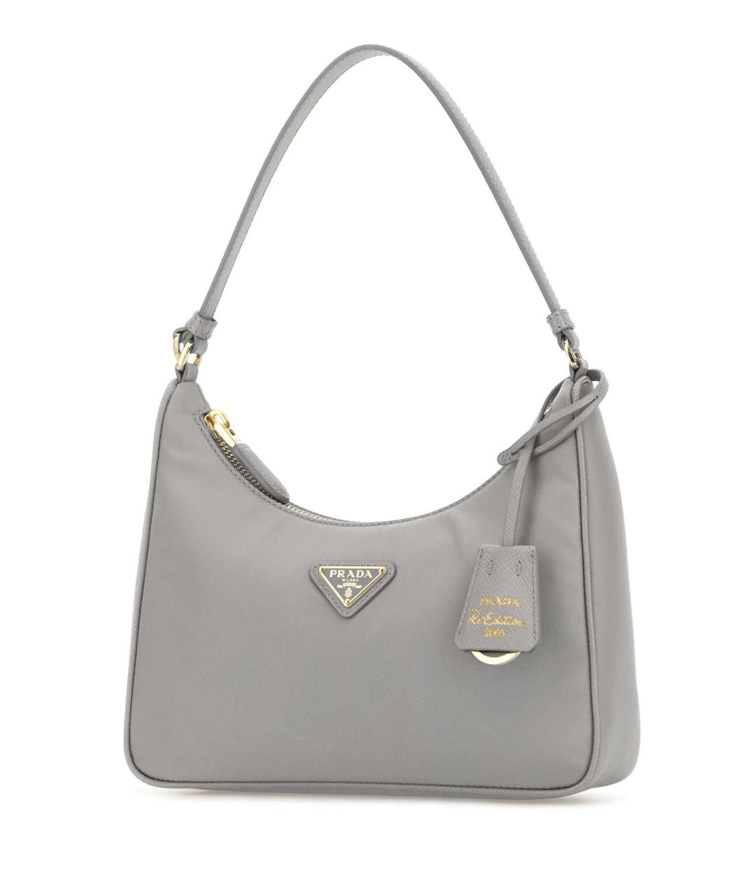 PRADA Серая тканевая сумка через плечо, фото 2