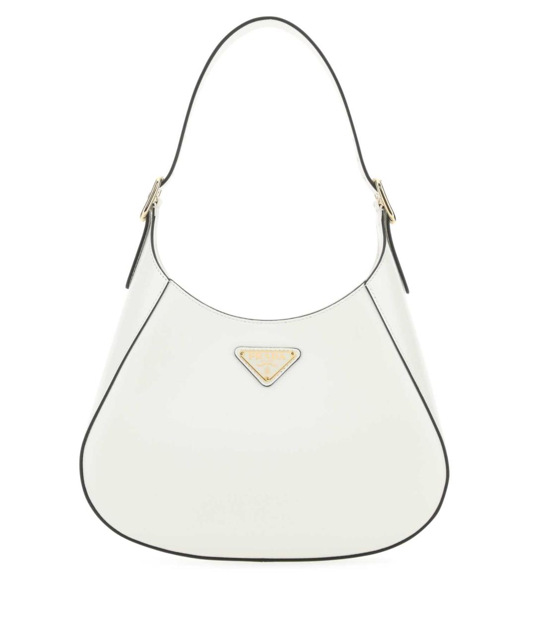 PRADA Белая кожаная сумка через плечо, фото 1