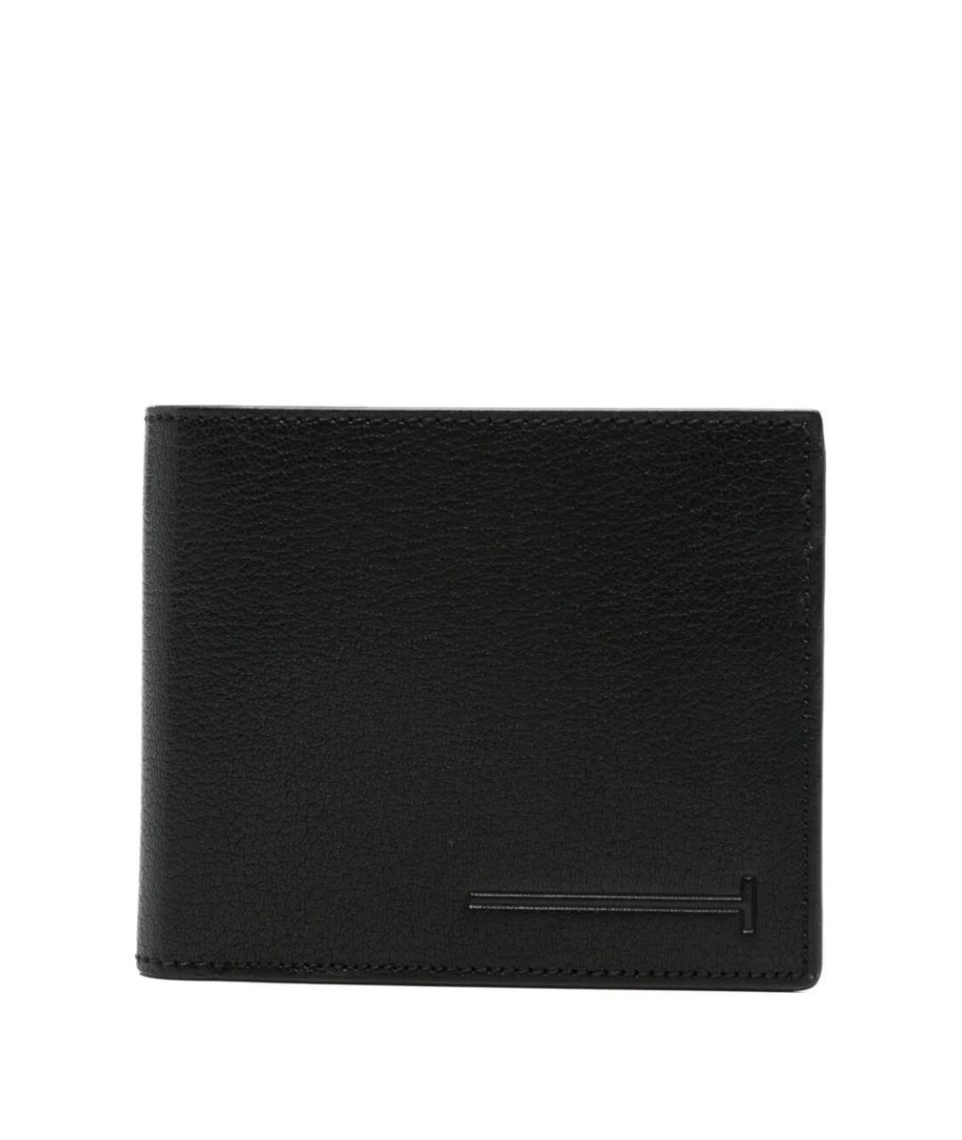 TOM FORD Черный кожаный кошелек, фото 1