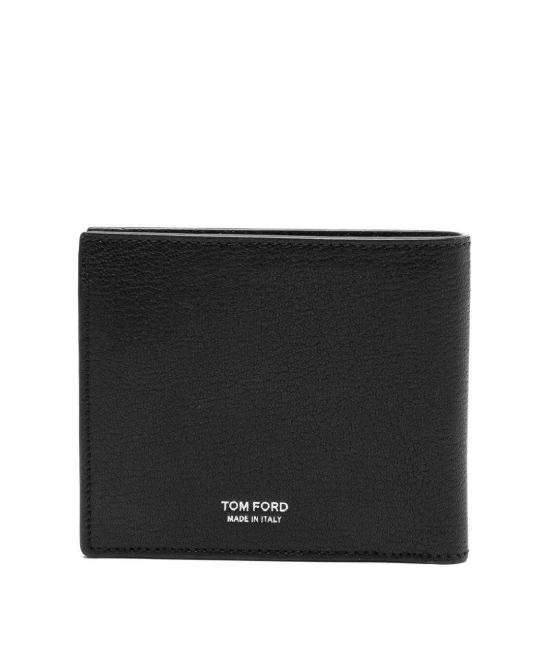 TOM FORD Черный кожаный кошелек, фото 2