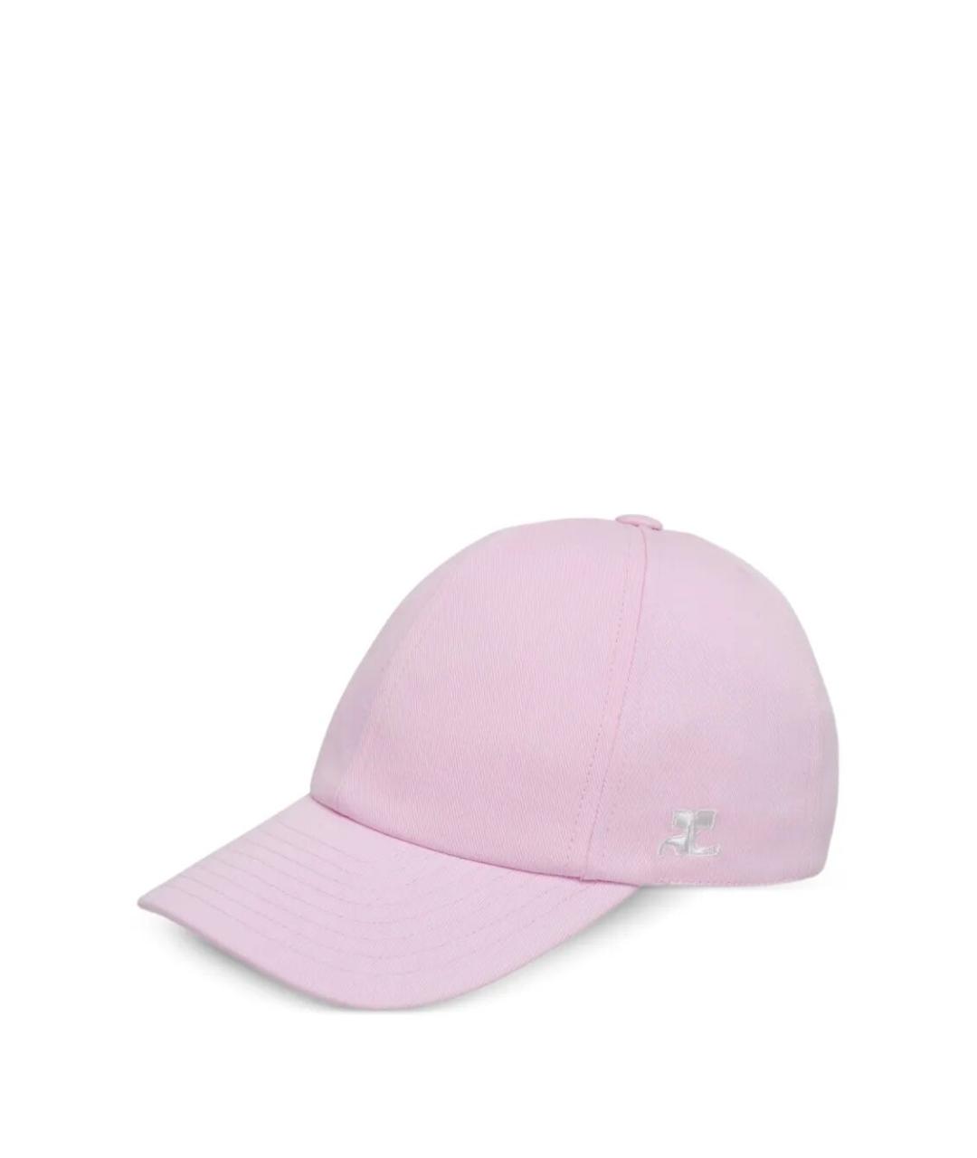 COURREGES Розовая хлопковая кепка, фото 2