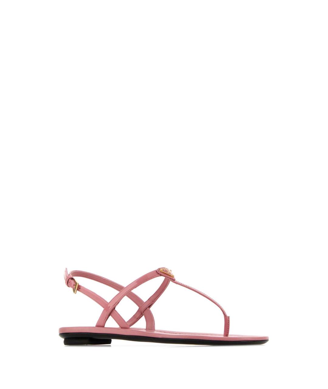 PRADA Розовые кожаные сандалии, фото 2
