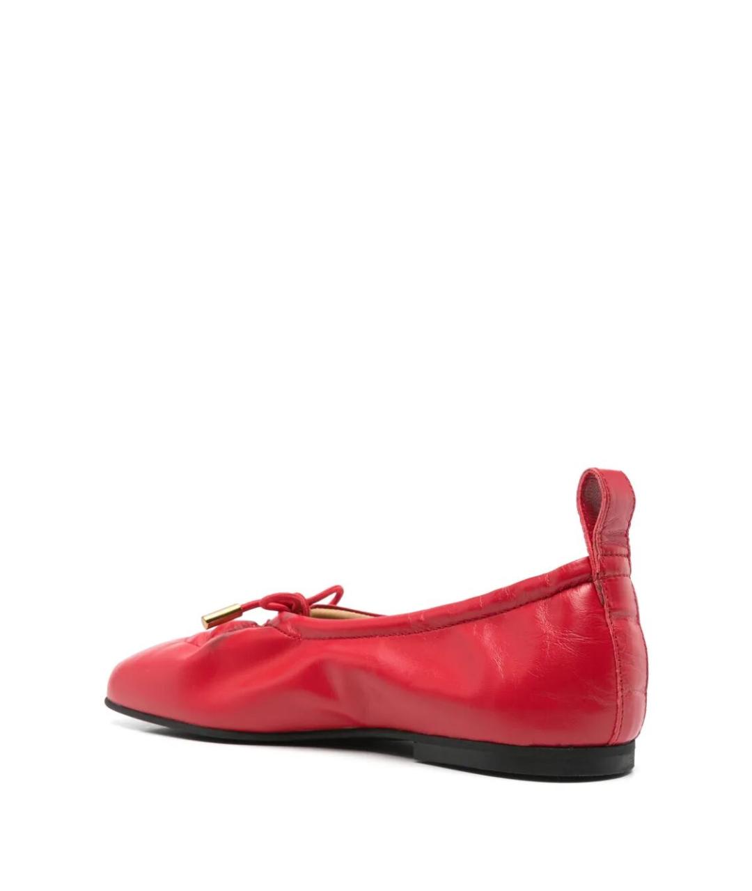 ALOHAS Красные кожаные балетки, фото 2