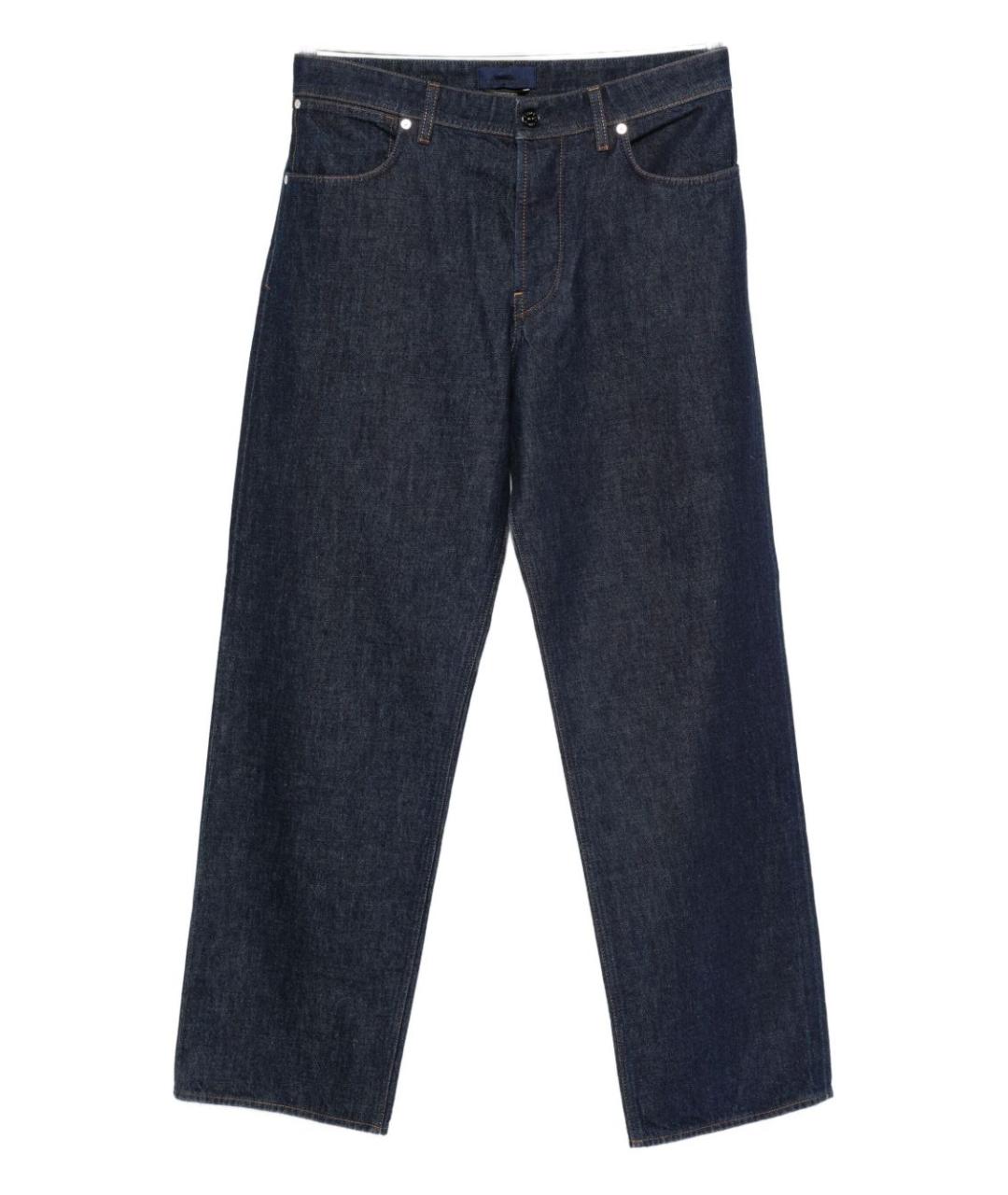 STONE ISLAND Синие хлопковые повседневные брюки, фото 1