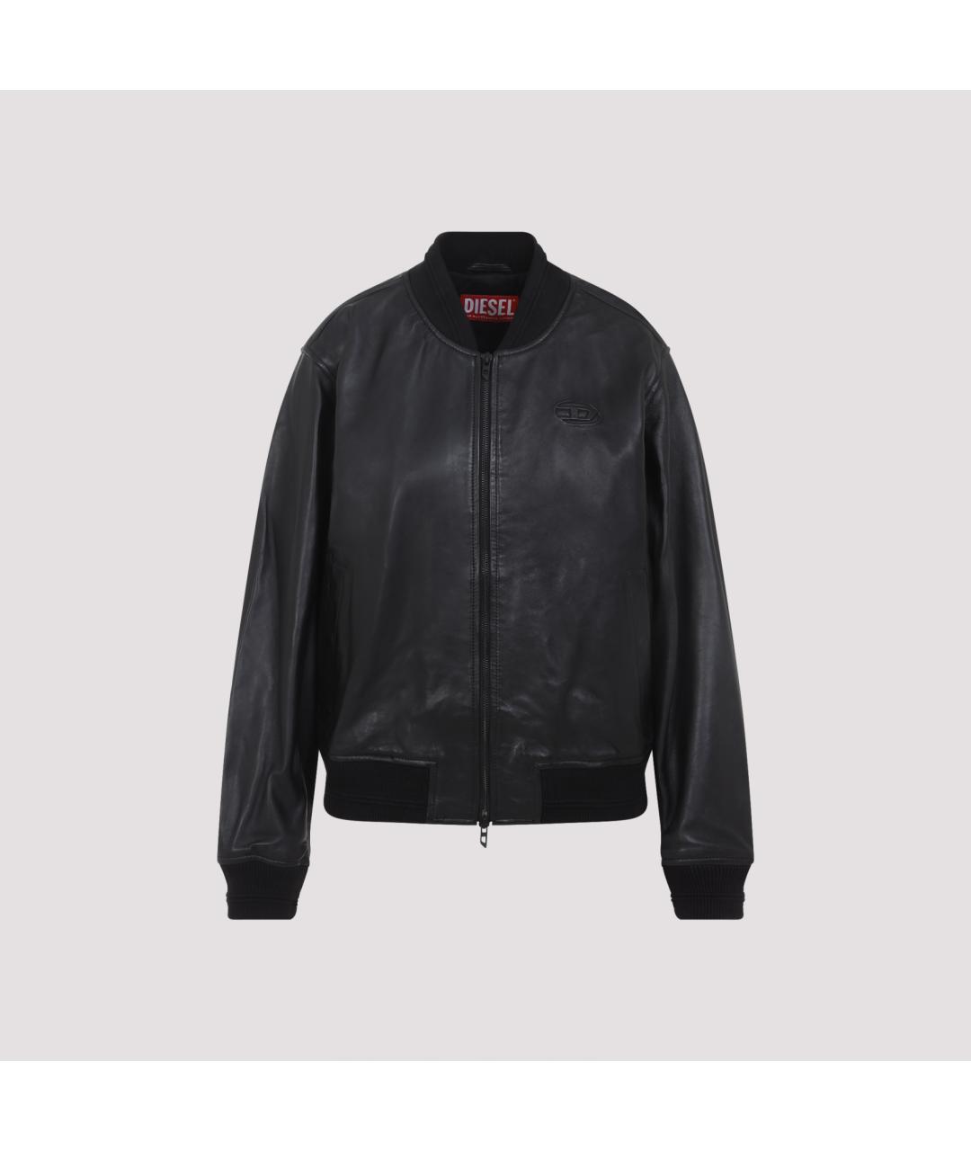 DIESEL Черная кожаная куртка, фото 2