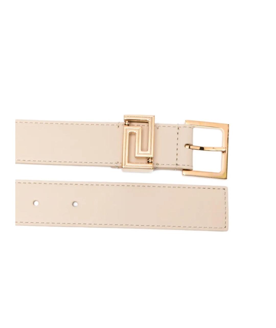 VERSACE Белый кожаный ремень, фото 3