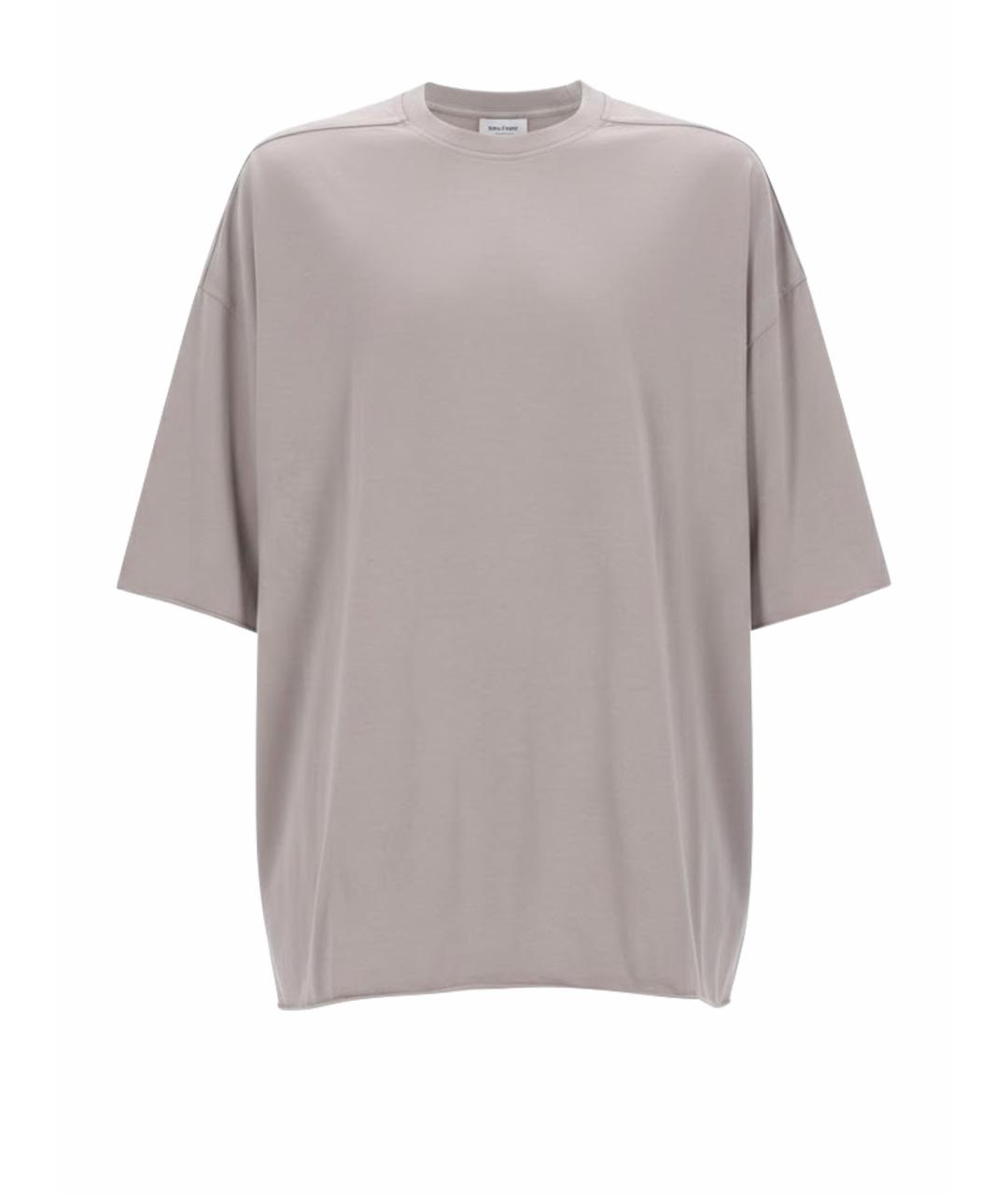 RICK OWENS Белая хлопковая футболка, фото 1