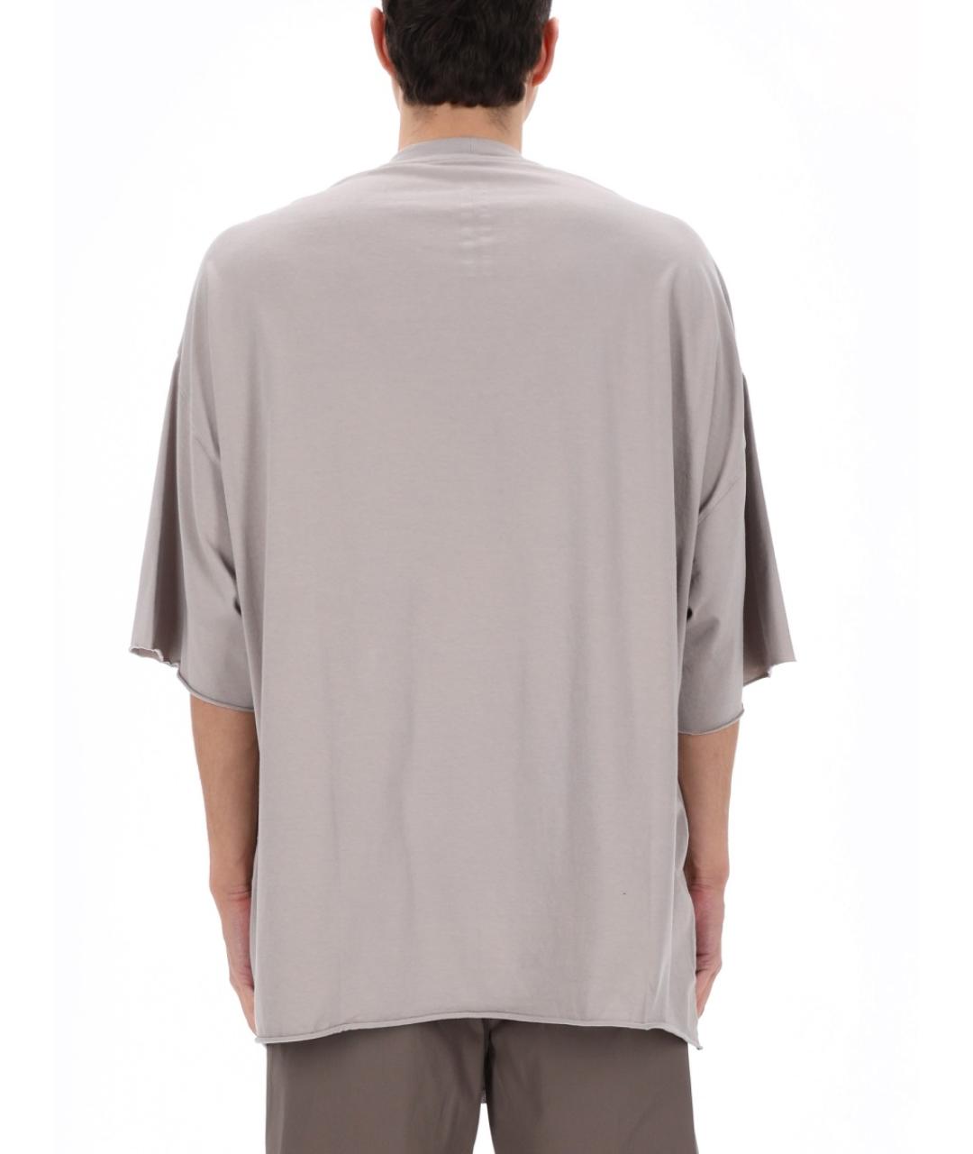 RICK OWENS Белая хлопковая футболка, фото 2