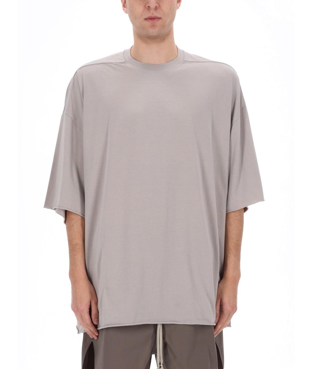 RICK OWENS Белая хлопковая футболка, фото 4