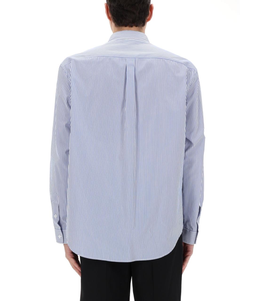 BALMAIN Голубая хлопковая кэжуал рубашка, фото 4