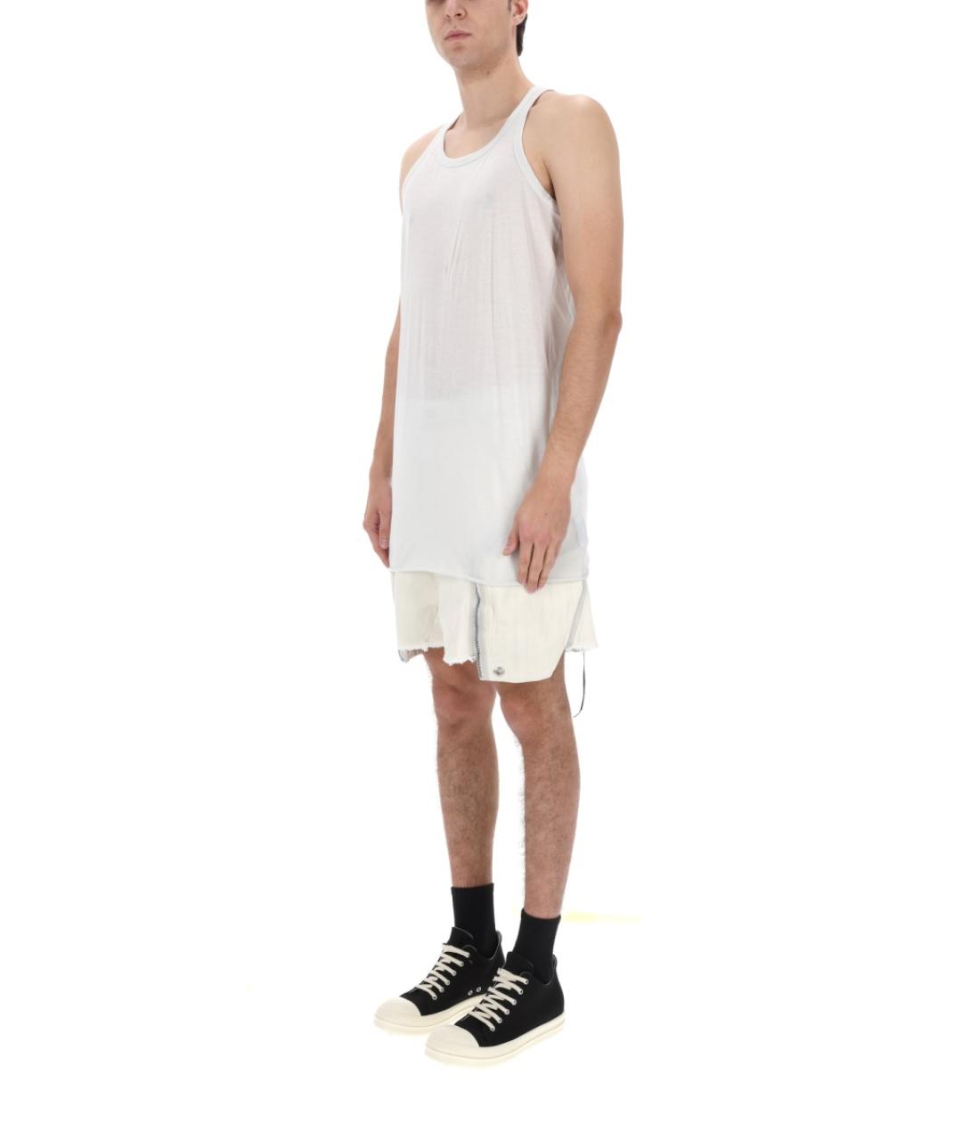 RICK OWENS DRKSHDW Белая хлопковая майка, фото 2