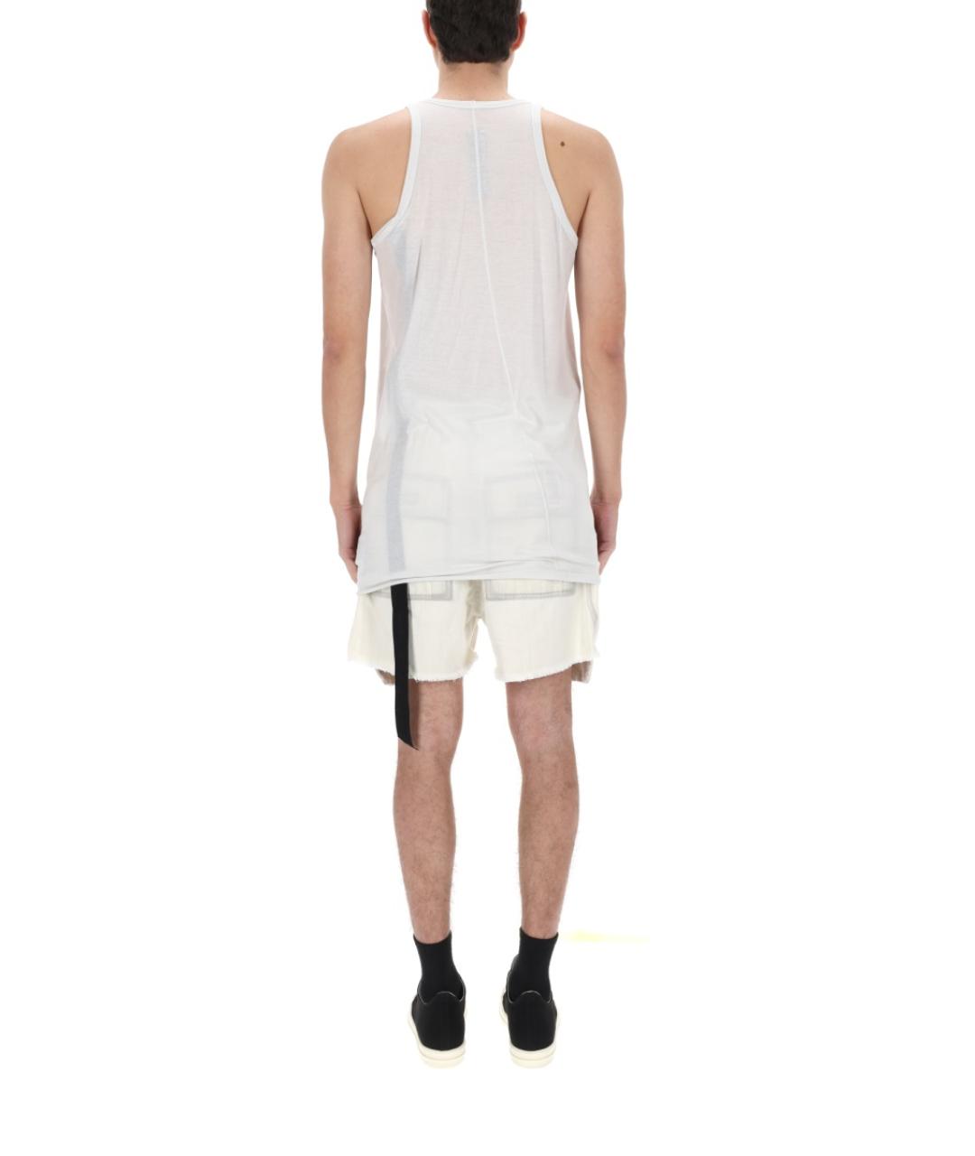 RICK OWENS DRKSHDW Белая хлопковая майка, фото 3