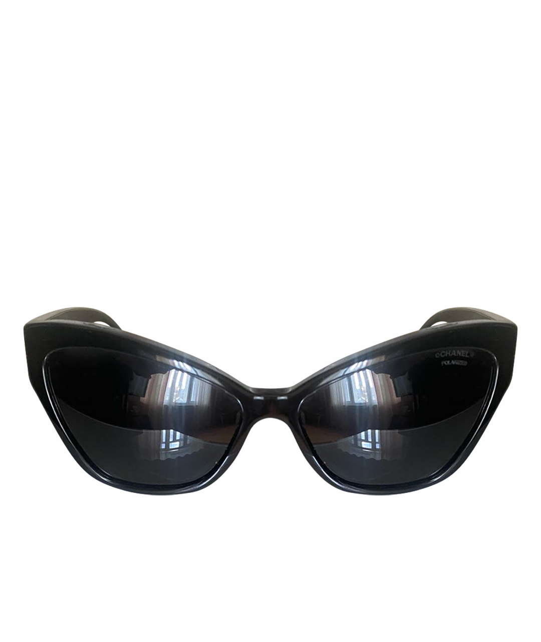 CHANEL PRE-OWNED Черные солнцезащитные очки, фото 1