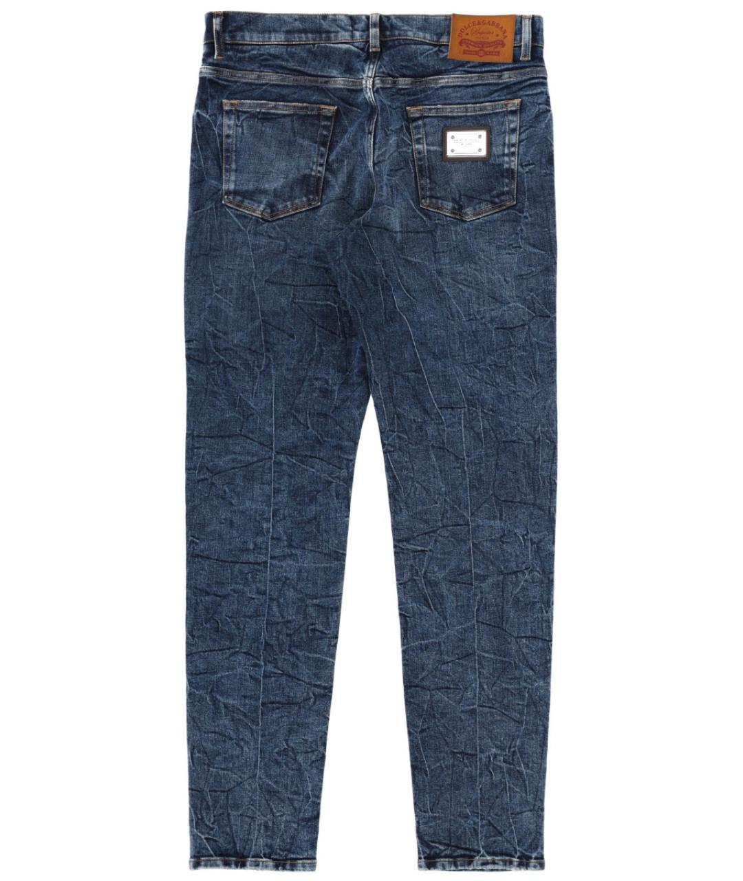 DOLCE&GABBANA Синие хлопковые джинсы скинни, фото 2