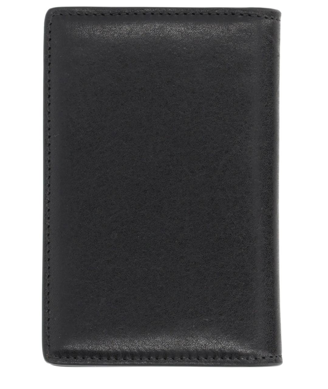 DOLCE&GABBANA Черный кожаный кошелек, фото 2