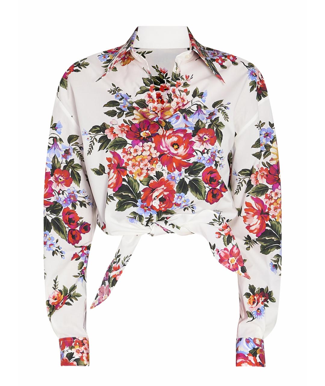 DOLCE&GABBANA Белая хлопковая рубашка, фото 1