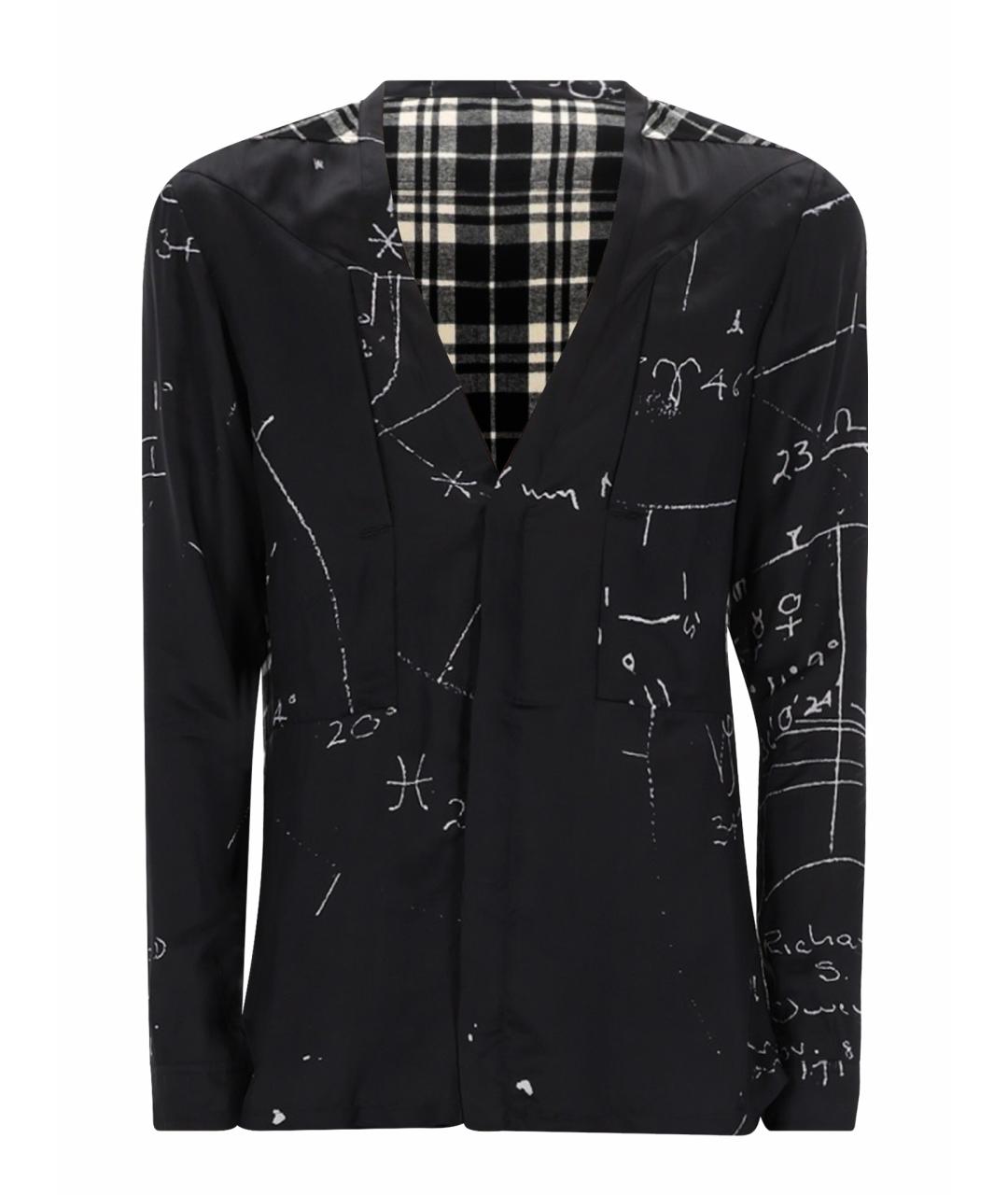 RICK OWENS Черная кэжуал рубашка, фото 1