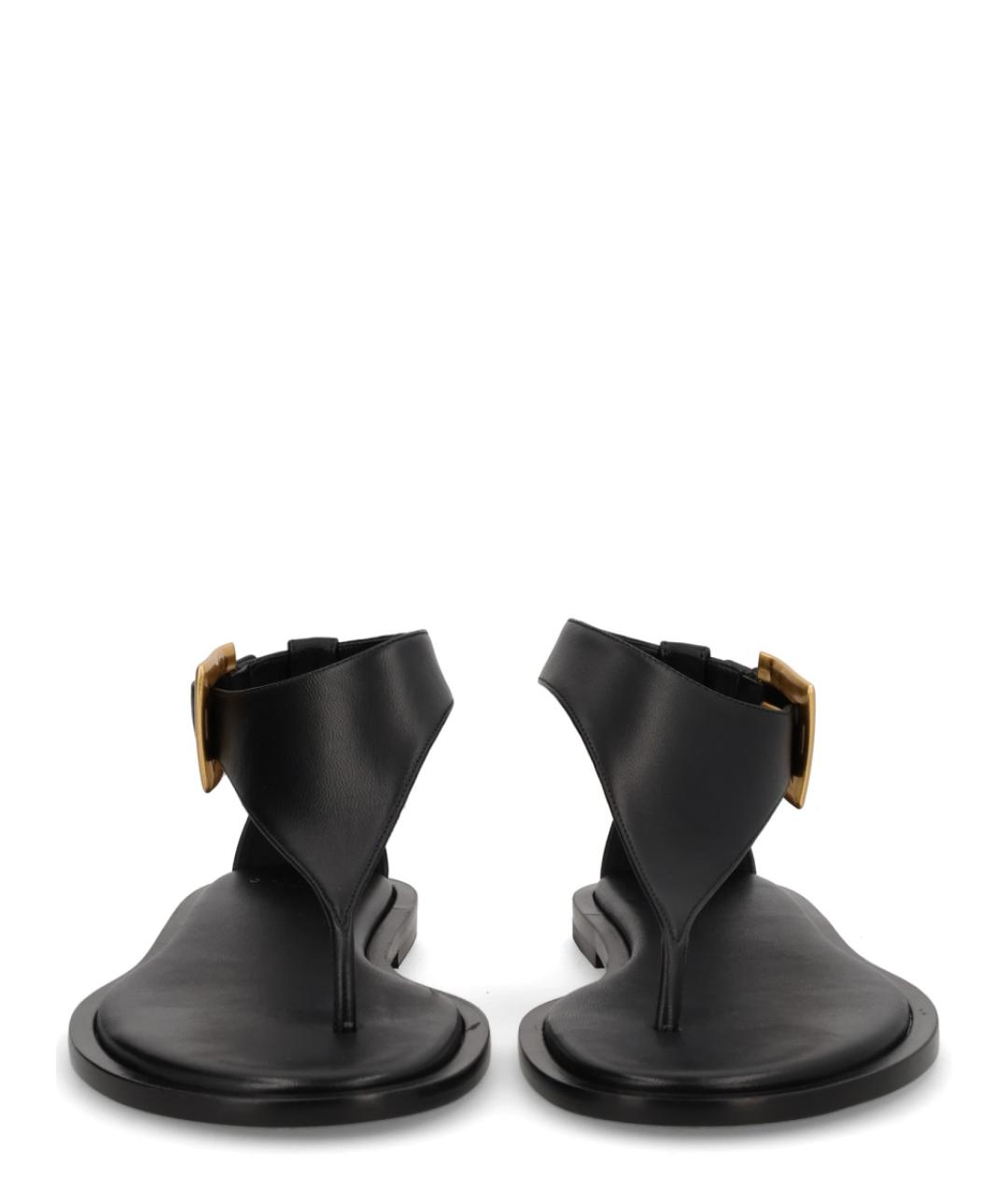 BALMAIN Черные кожаные сандалии, фото 3