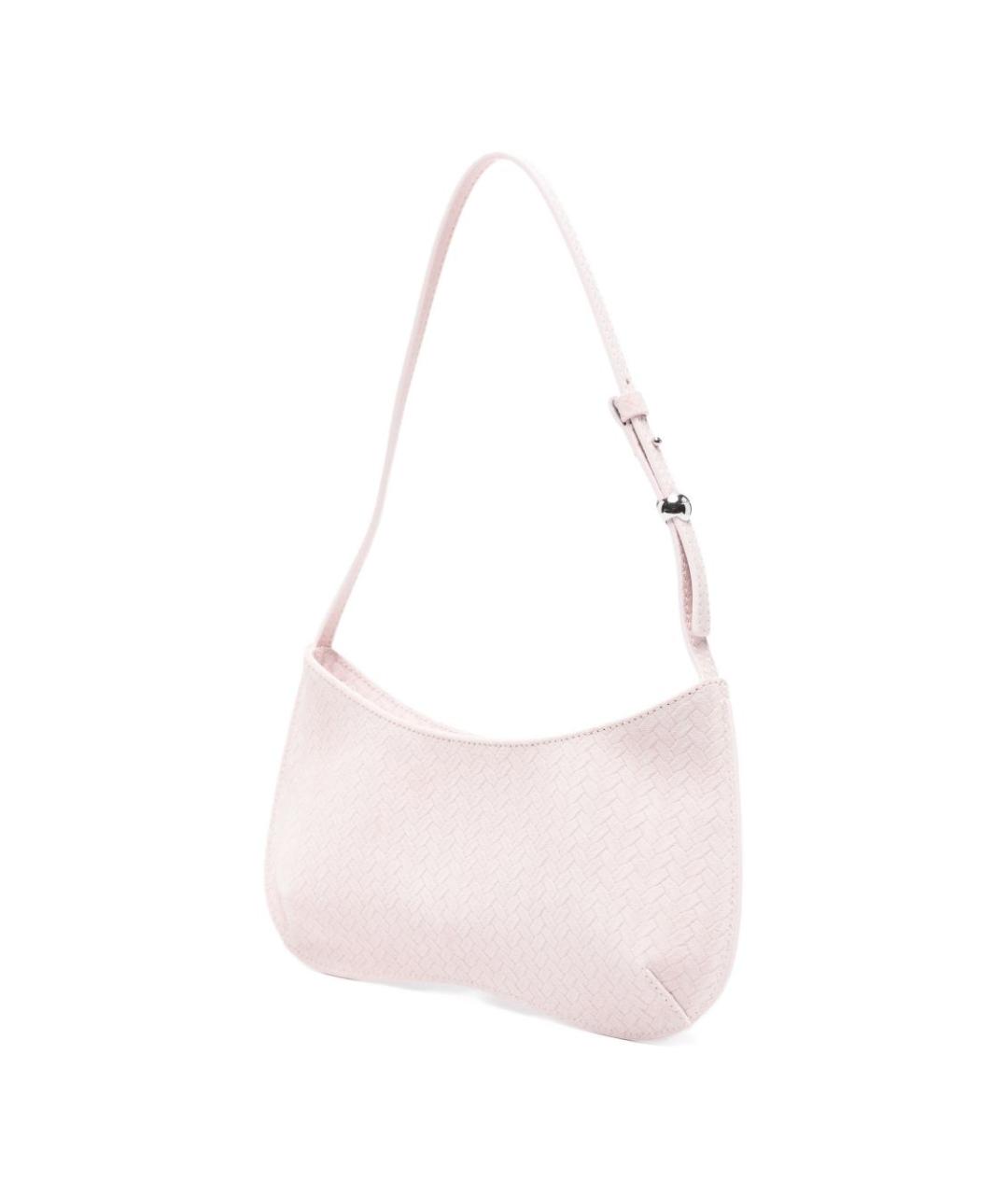 JACQUEMUS Розовая кожаная сумка через плечо, фото 2