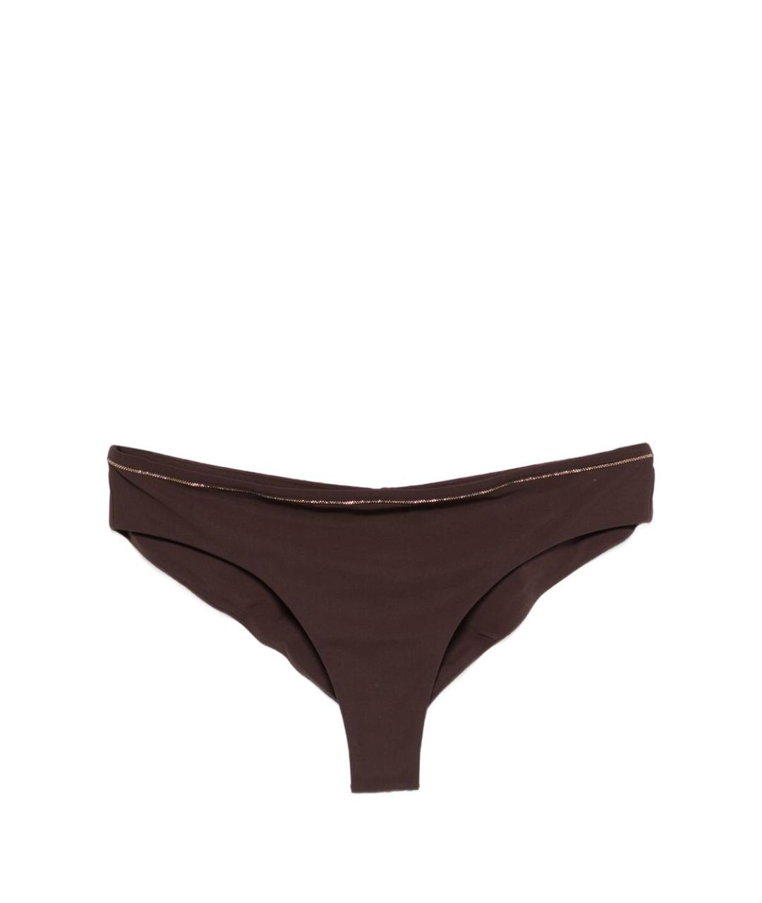 BRUNELLO CUCINELLI Коричневый полиамидовый купальник, фото 1