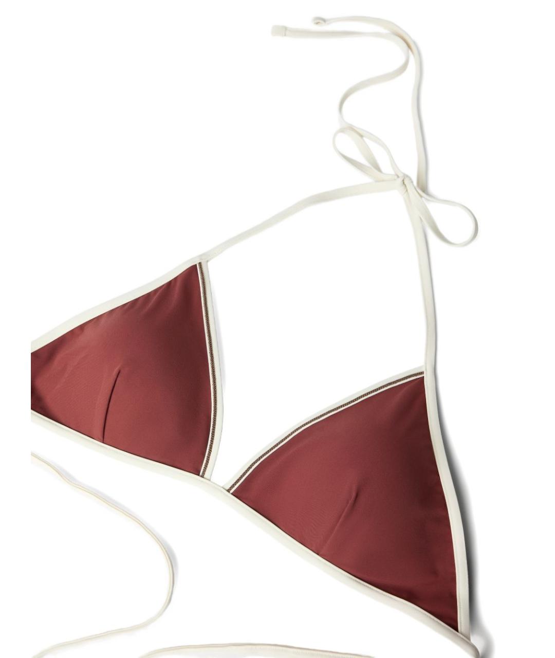 BRUNELLO CUCINELLI Красный полиамидовый купальник, фото 5