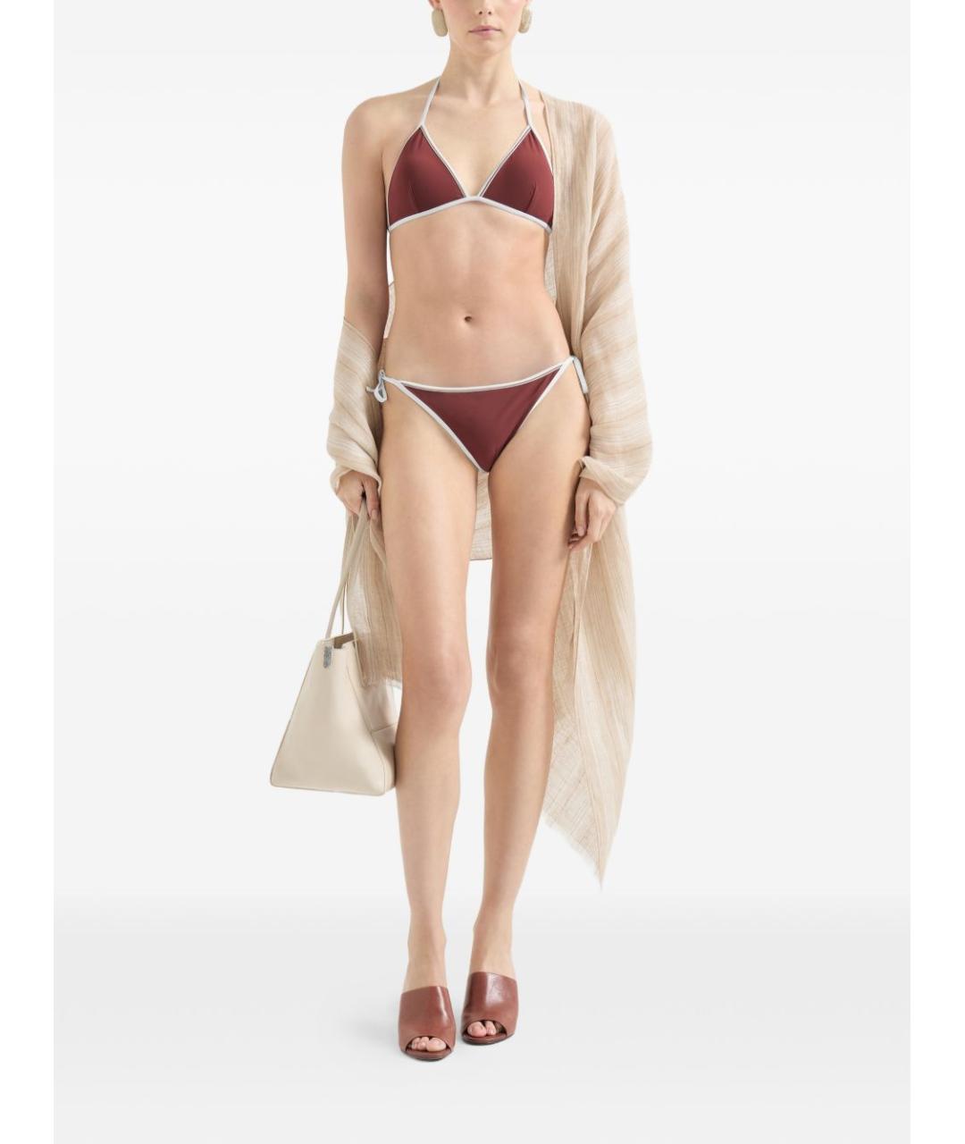 BRUNELLO CUCINELLI Красный полиамидовый купальник, фото 2