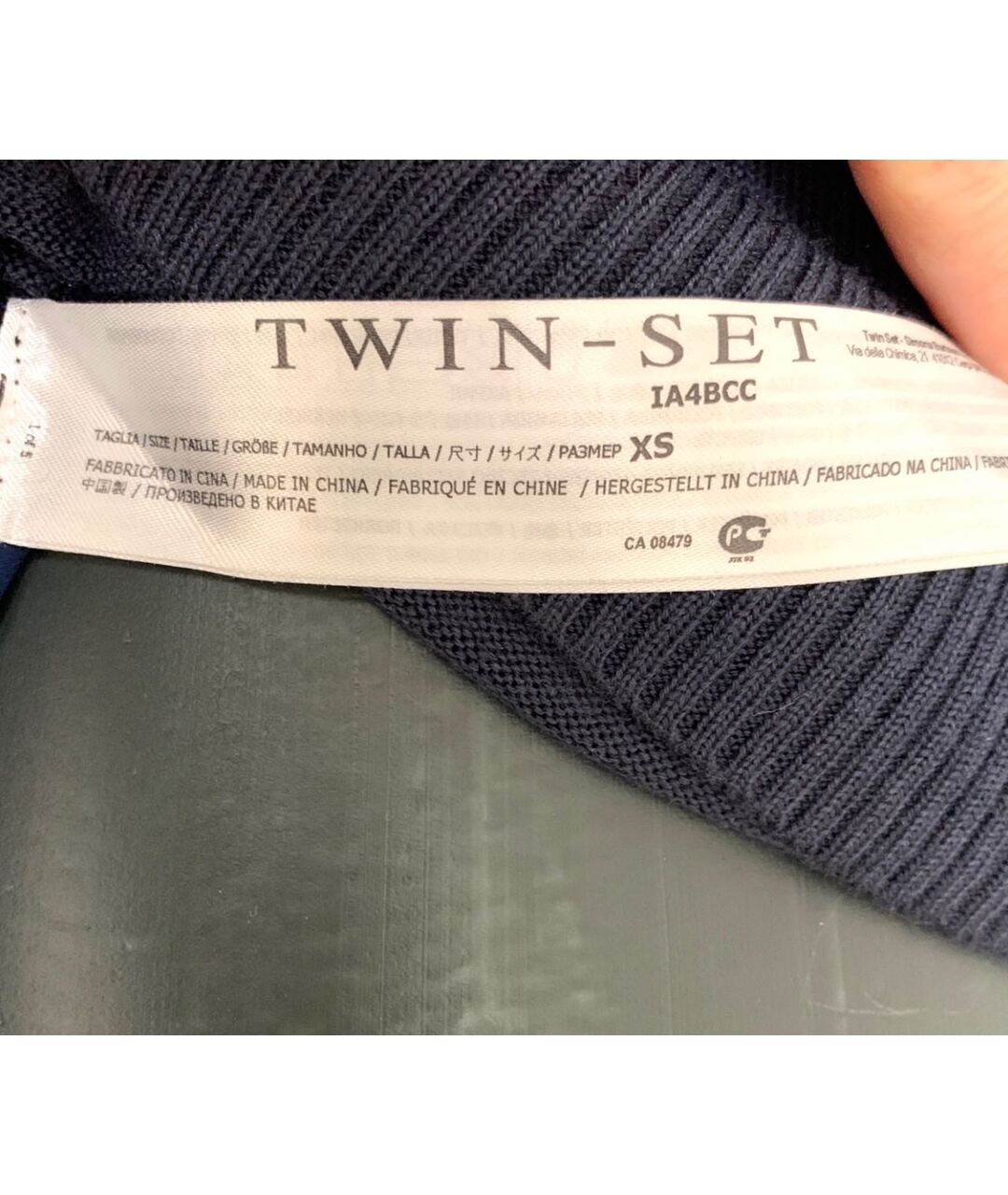 TWIN-SET Темно-синий джемпер / свитер, фото 7