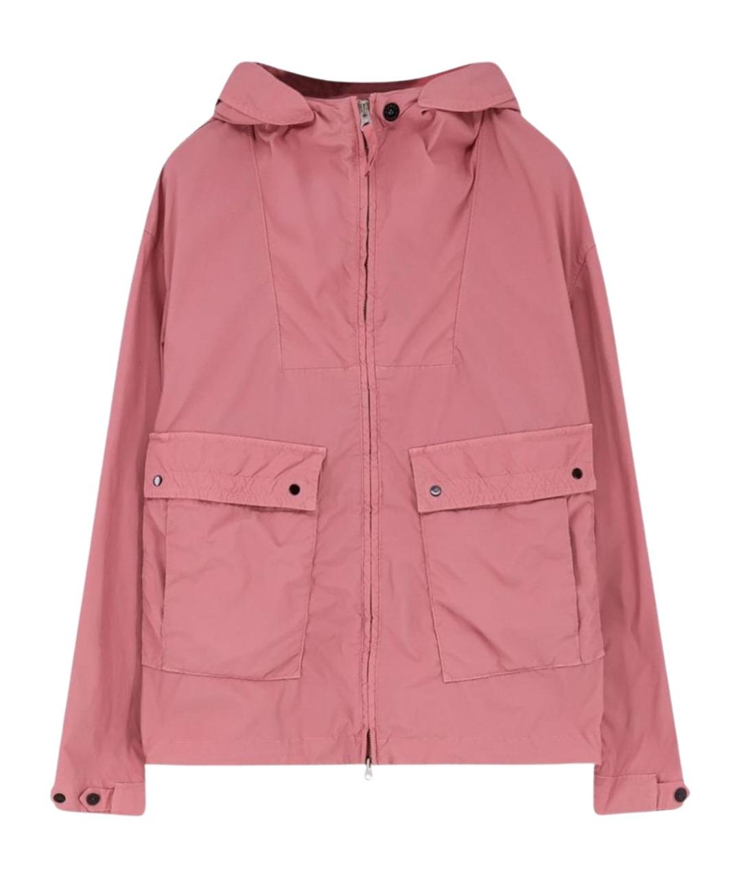 STONE ISLAND Розовая полиэстеровая куртка, фото 1