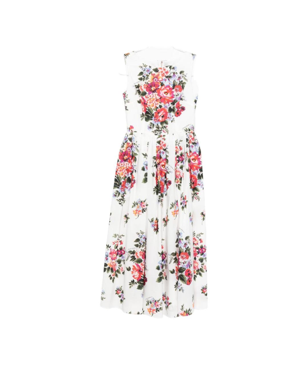 DOLCE&GABBANA Белое хлопковое повседневное платье, фото 1