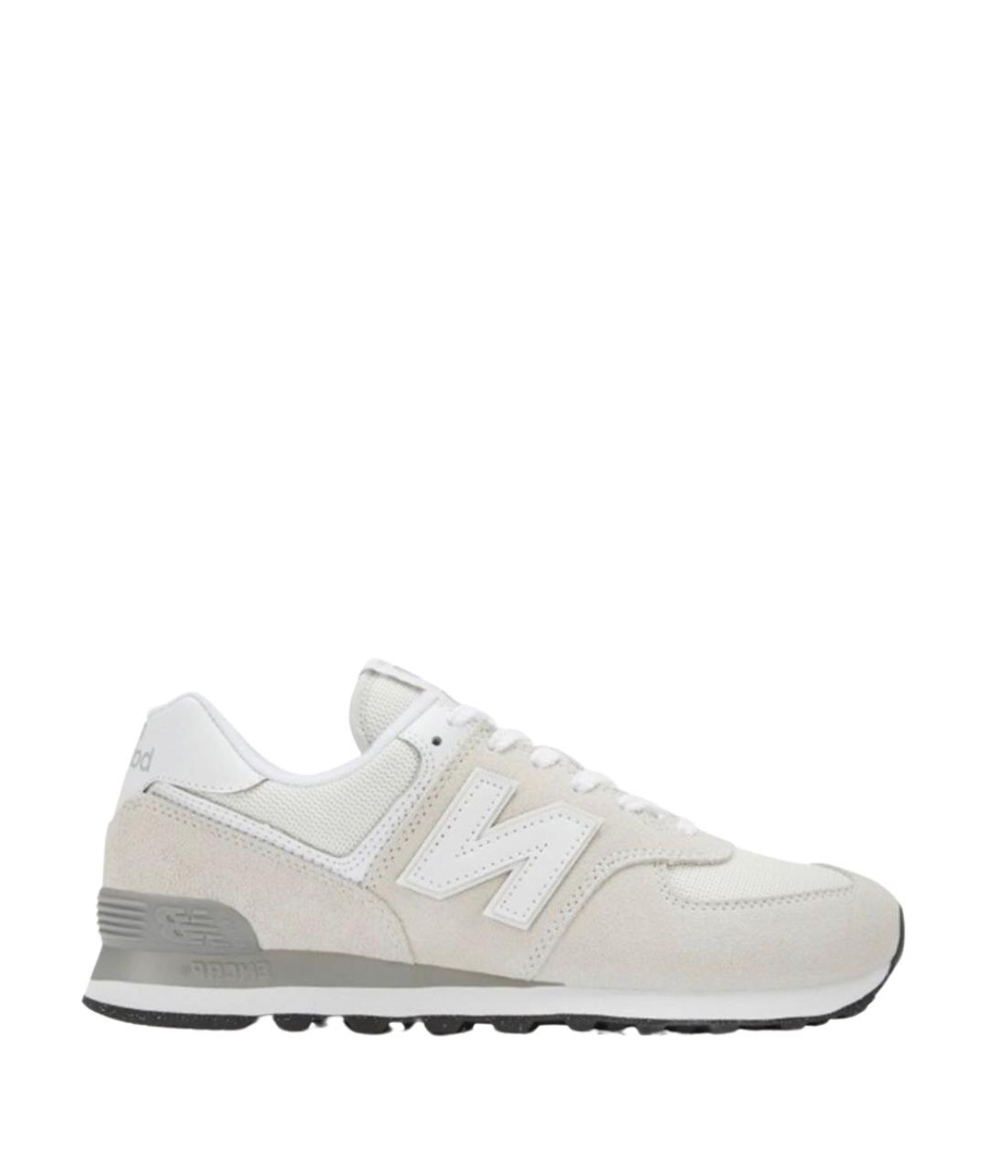 NEW BALANCE Бежевые замшевые низкие кроссовки / кеды, фото 1