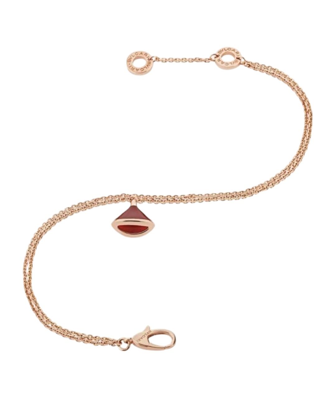 BVLGARI Красный браслет из розового золота, фото 2