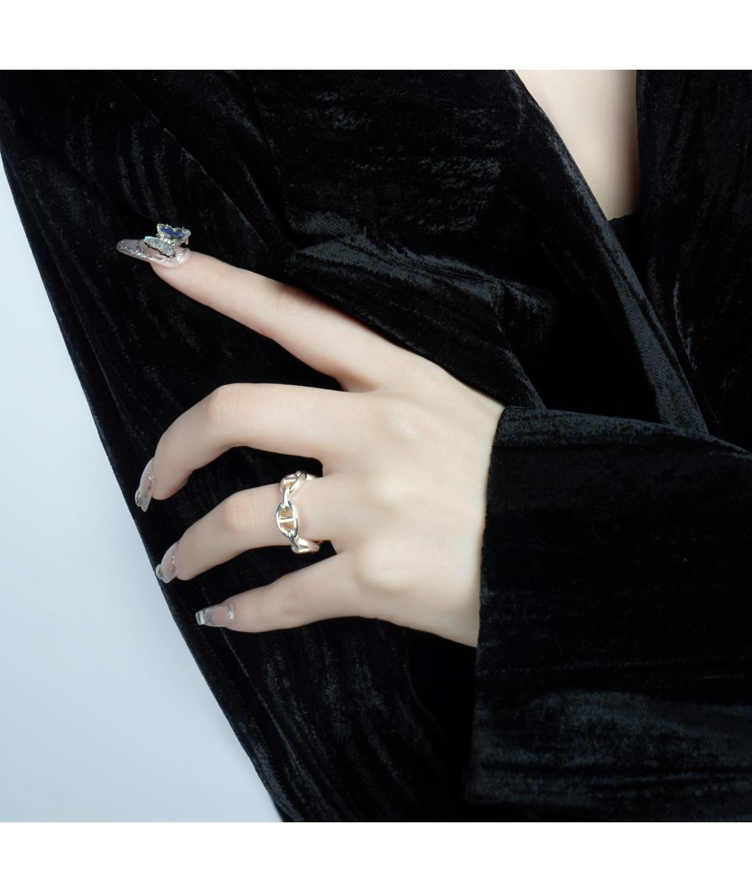 HERMES Серебряное серебряное кольцо, фото 5