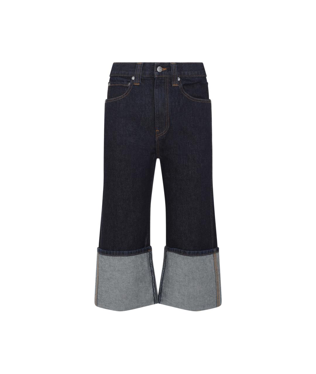 KHAITE Синие хлопковые прямые джинсы, фото 1