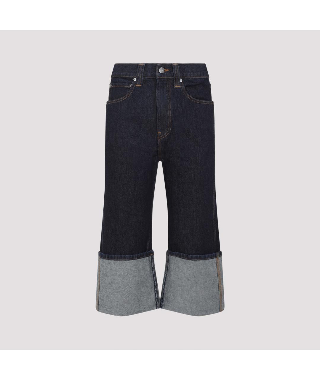 KHAITE Синие хлопковые прямые джинсы, фото 2