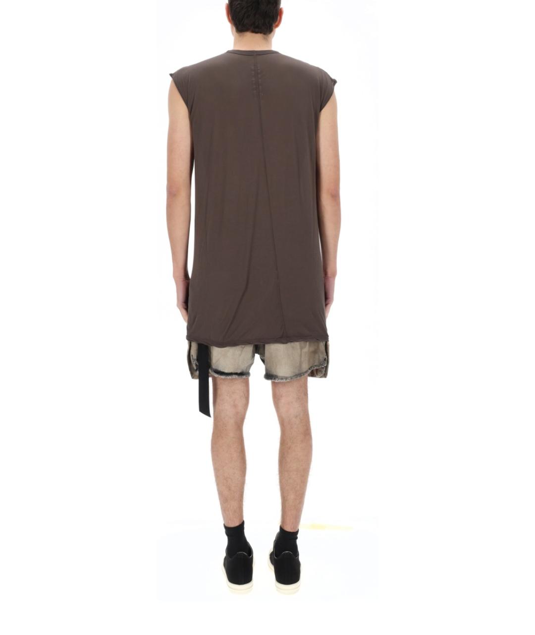 RICK OWENS DRKSHDW Серая хлопковая майка, фото 3