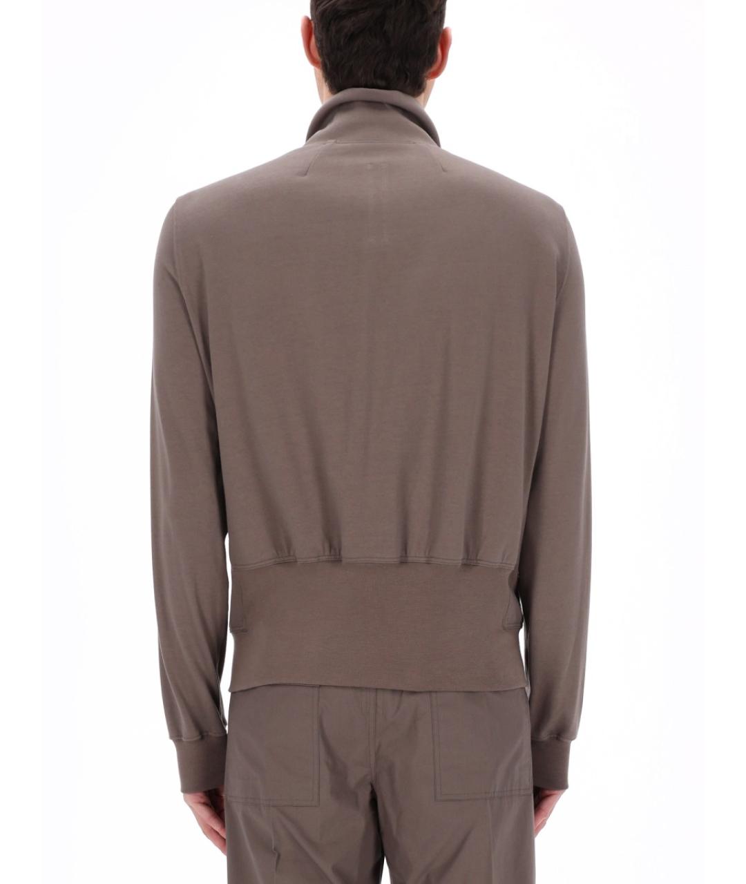 RICK OWENS Серый хлопковый джемпер / свитер, фото 2