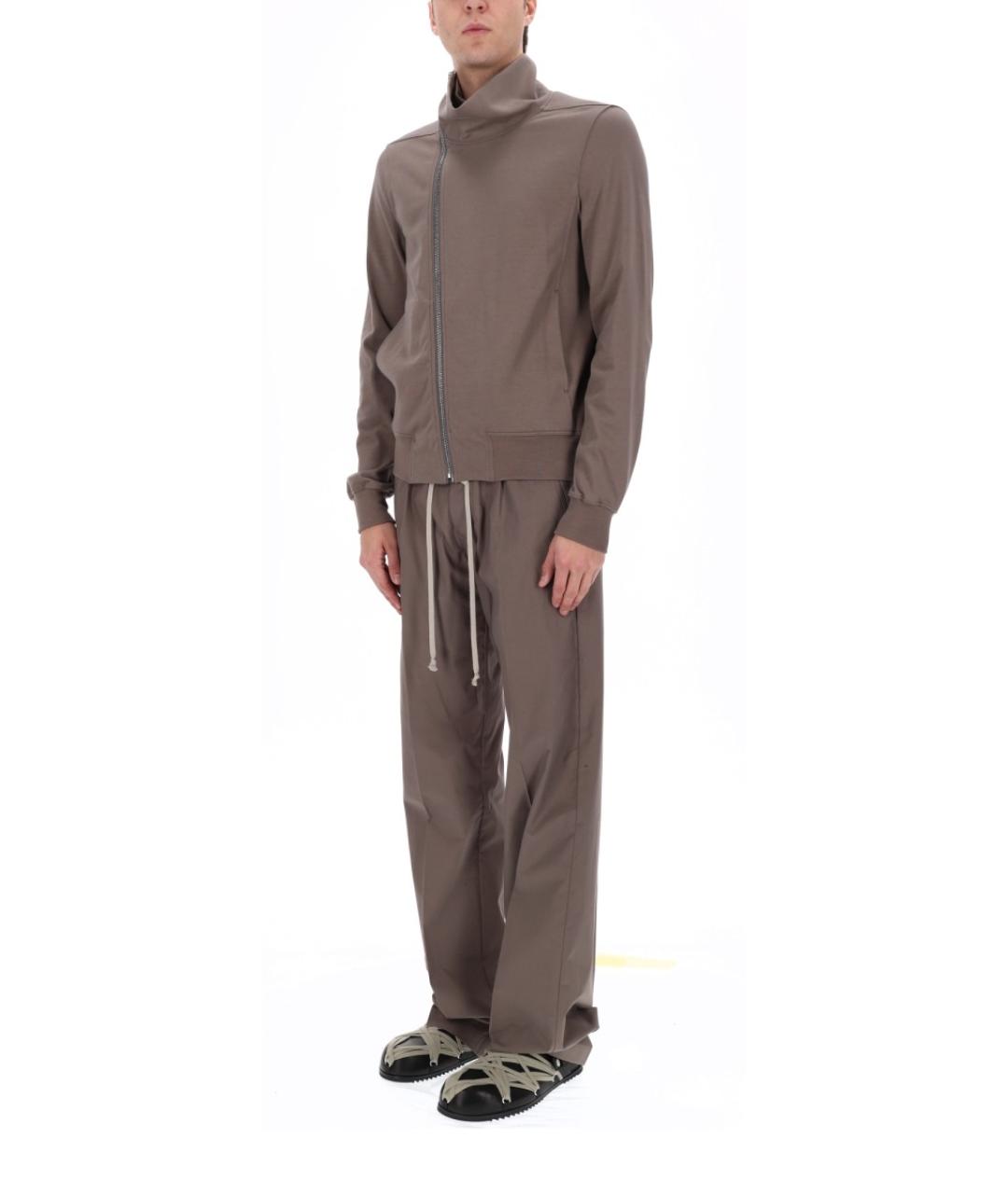 RICK OWENS Серый хлопковый джемпер / свитер, фото 3