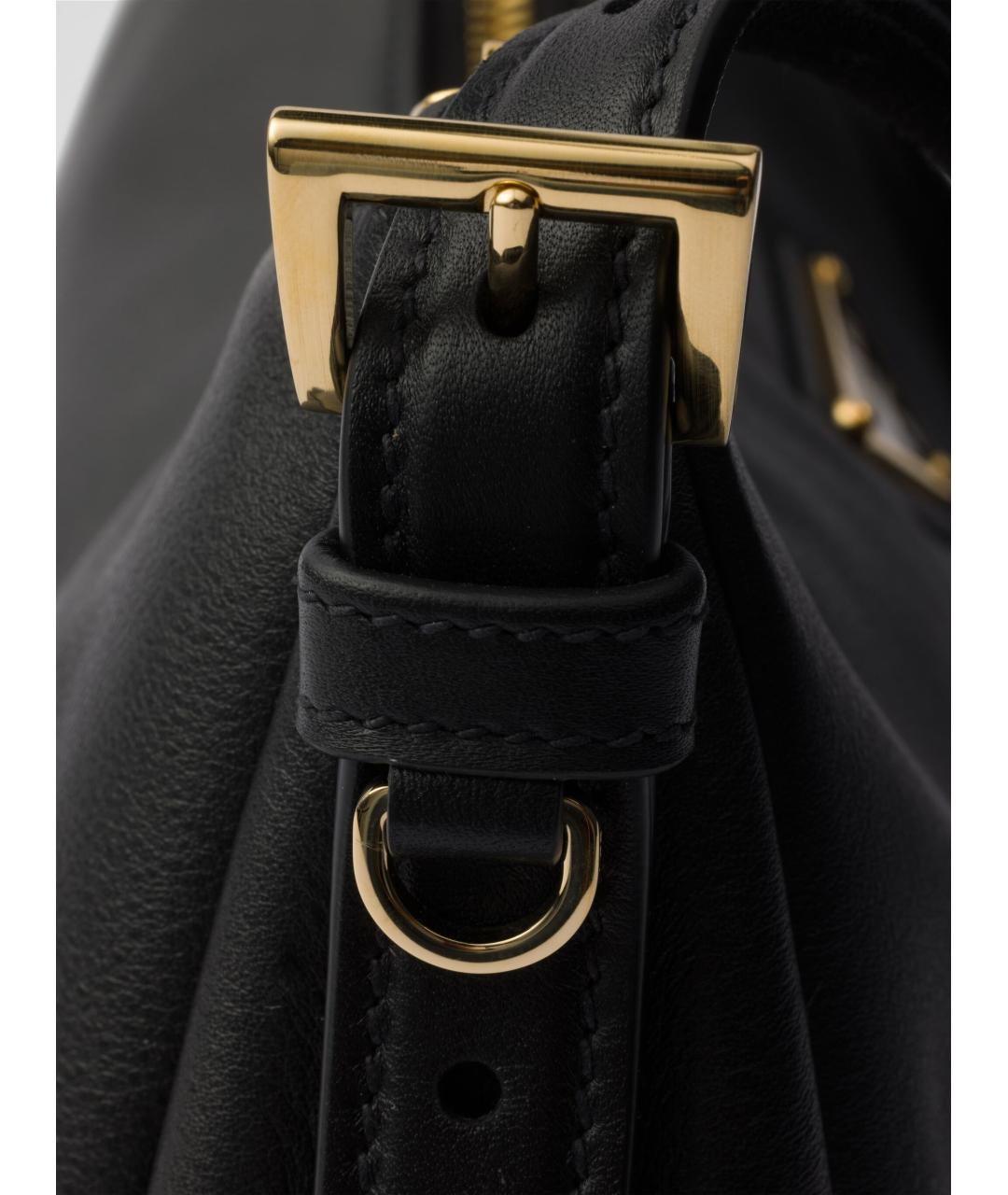 PRADA Черная кожаная сумка через плечо, фото 5