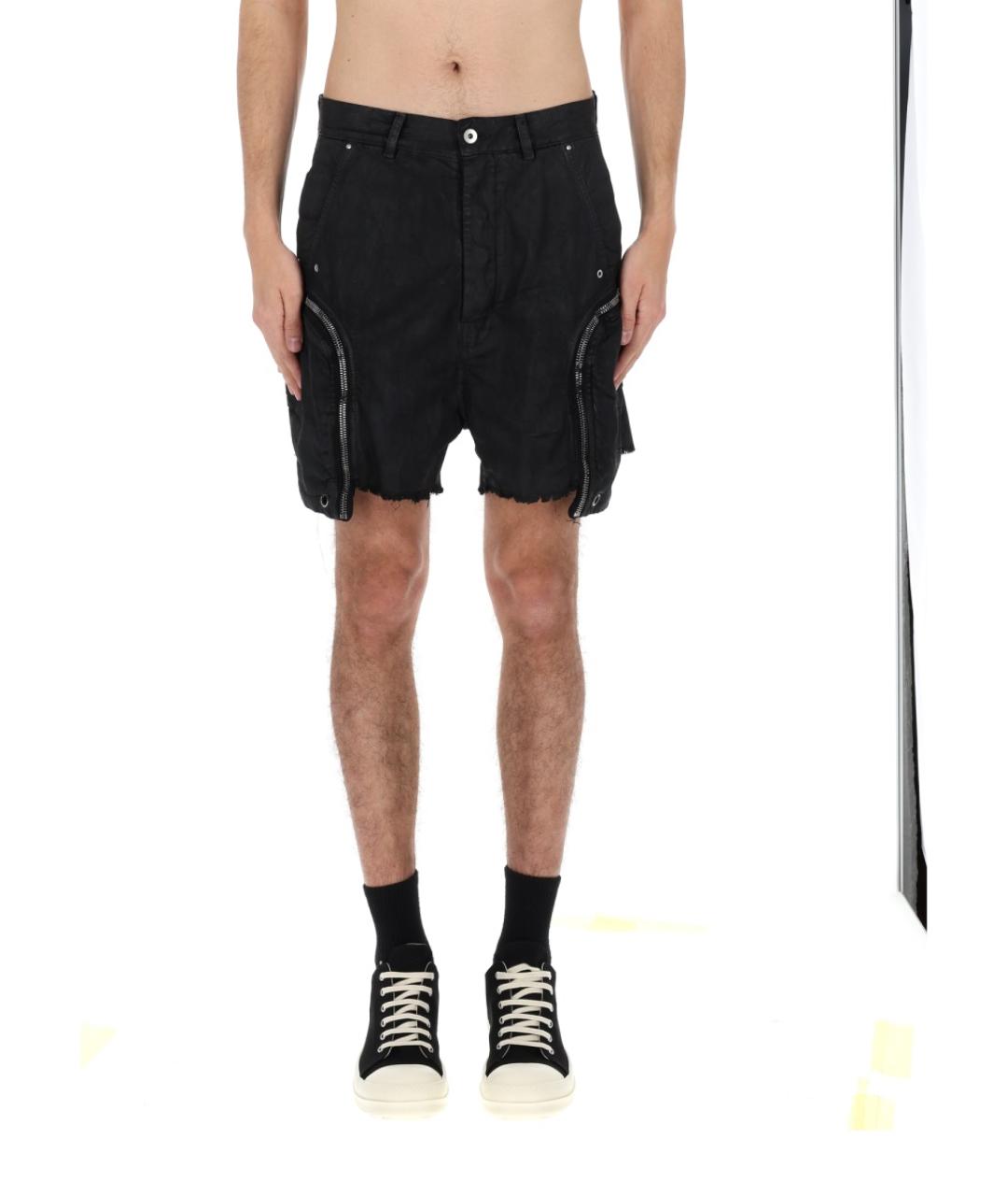 RICK OWENS DRKSHDW Черные хлопковые шорты, фото 5