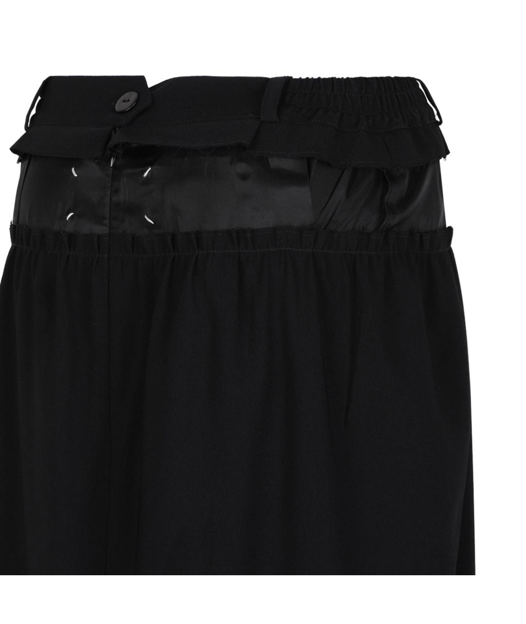 MAISON MARGIELA Черная полиэстеровая юбка миди, фото 4