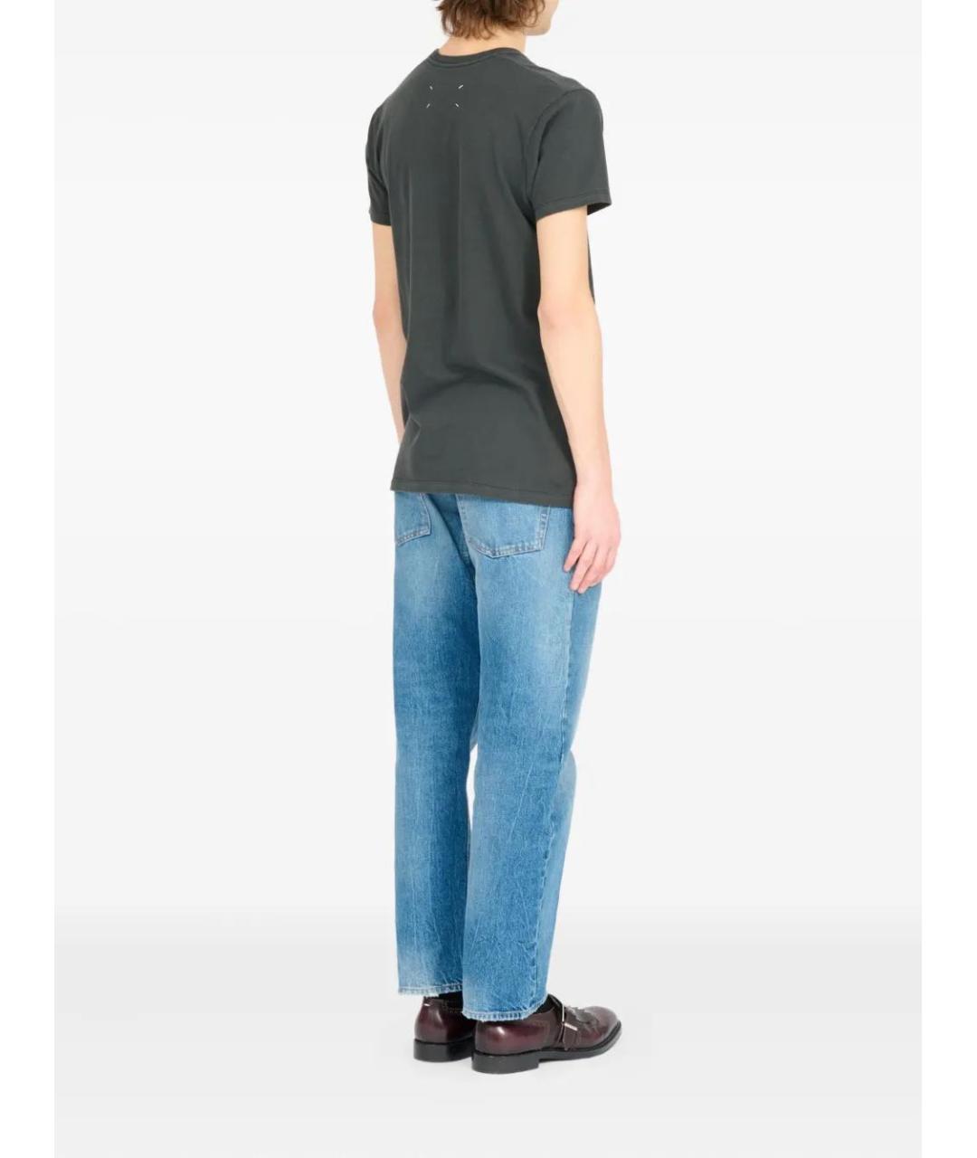 MAISON MARGIELA Серая хлопковая футболка, фото 4