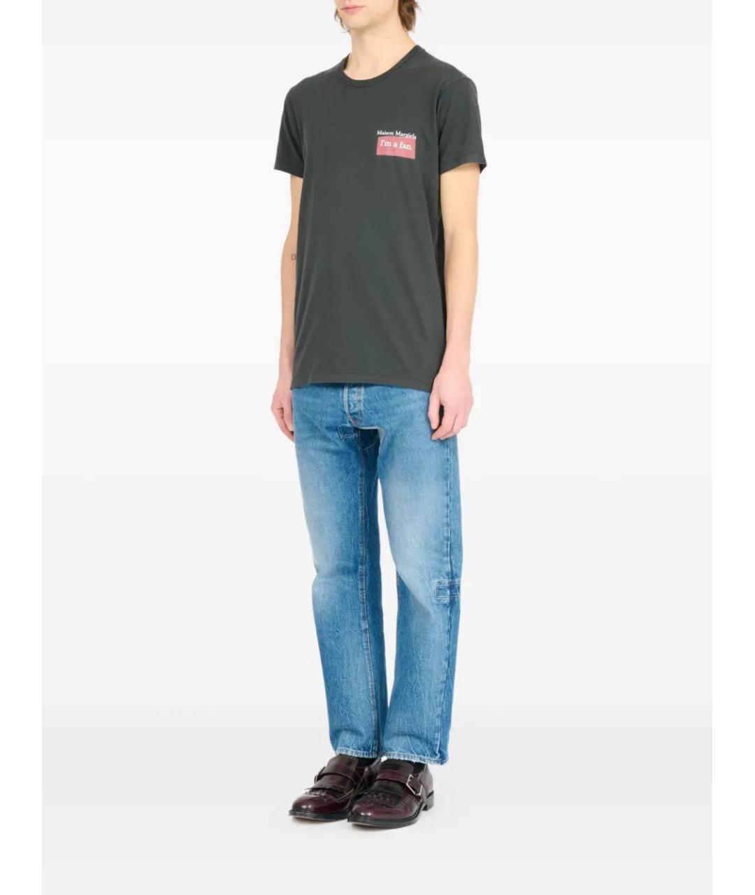 MAISON MARGIELA Серая хлопковая футболка, фото 5