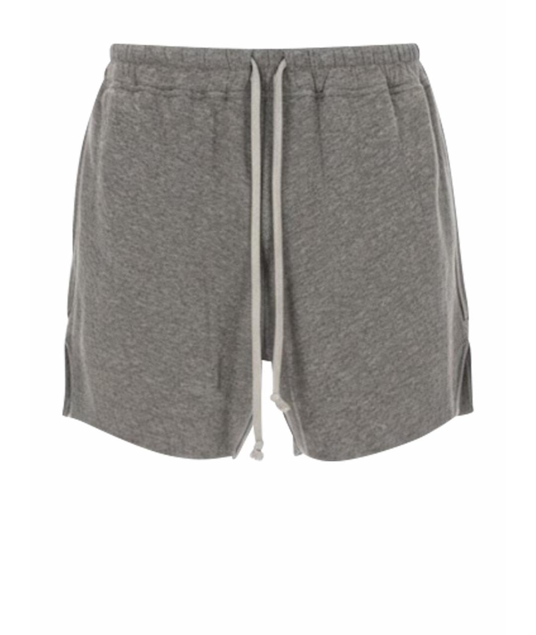 RICK OWENS Серые хлопковые шорты, фото 1