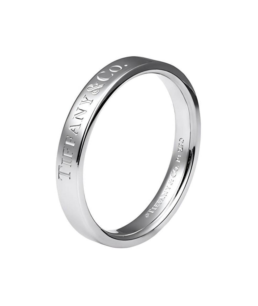 TIFFANY&CO Серебряное платиновое кольцо, фото 4