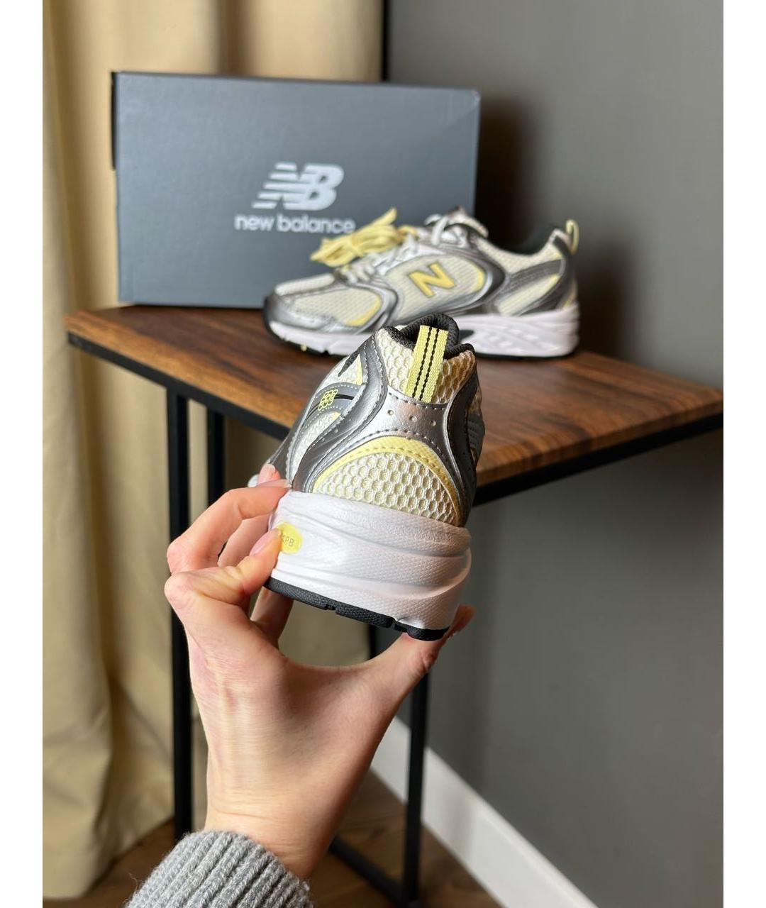 NEW BALANCE Бежевые текстильные кроссовки, фото 5