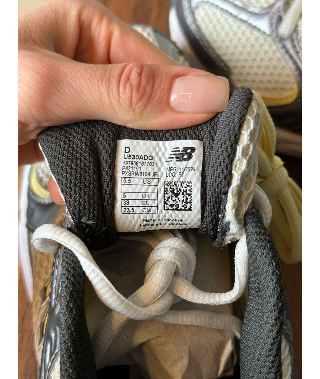 NEW BALANCE Бежевые текстильные кроссовки, фото 7